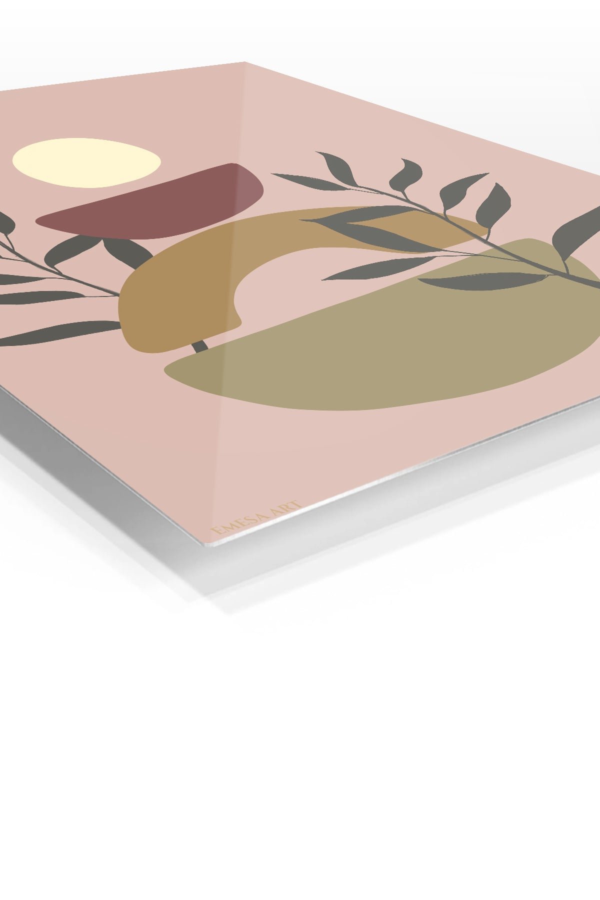 Botanical Sun Shapes metal wall art print, view 2