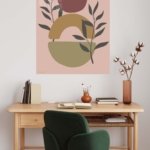 Botanical Sun Shapes metal wall art print, view 5
