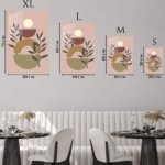 Botanical Sun Shapes metal wall art print, view 6