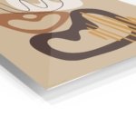 Earthy Abstract Flow metal wall art print, view 2