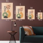 Earth Tone Botanical Vessels metal wall art print, view 6