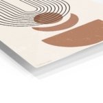 Terracotta Arc Balance metal wall art print, view 2