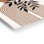 Terracotta Sun and Olive Branch metal wall art print, view 2