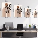Terracotta Sun and Olive Branch metal wall art print, view 6