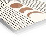 Terracotta Moon Phases Arch metal wall art print, view 2