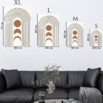 Terracotta Moon Phases Arch metal wall art print, view 6