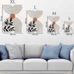 Terracotta Sun and Botanical Arches metal wall art print, view 6