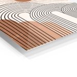 Terracotta Sun and Archways metal wall art print, view 2