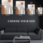 Terracotta Sun and Archways metal wall art print, view 6