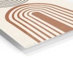Earthy Arch and Circle metal wall art print, view 2