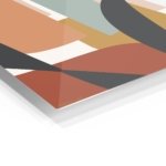 Earth Tone Abstract Arches metal wall art print, view 2