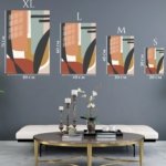 Earth Tone Abstract Arches metal wall art print, view 6