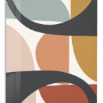 Earthtone Arc Composition metal wall art print