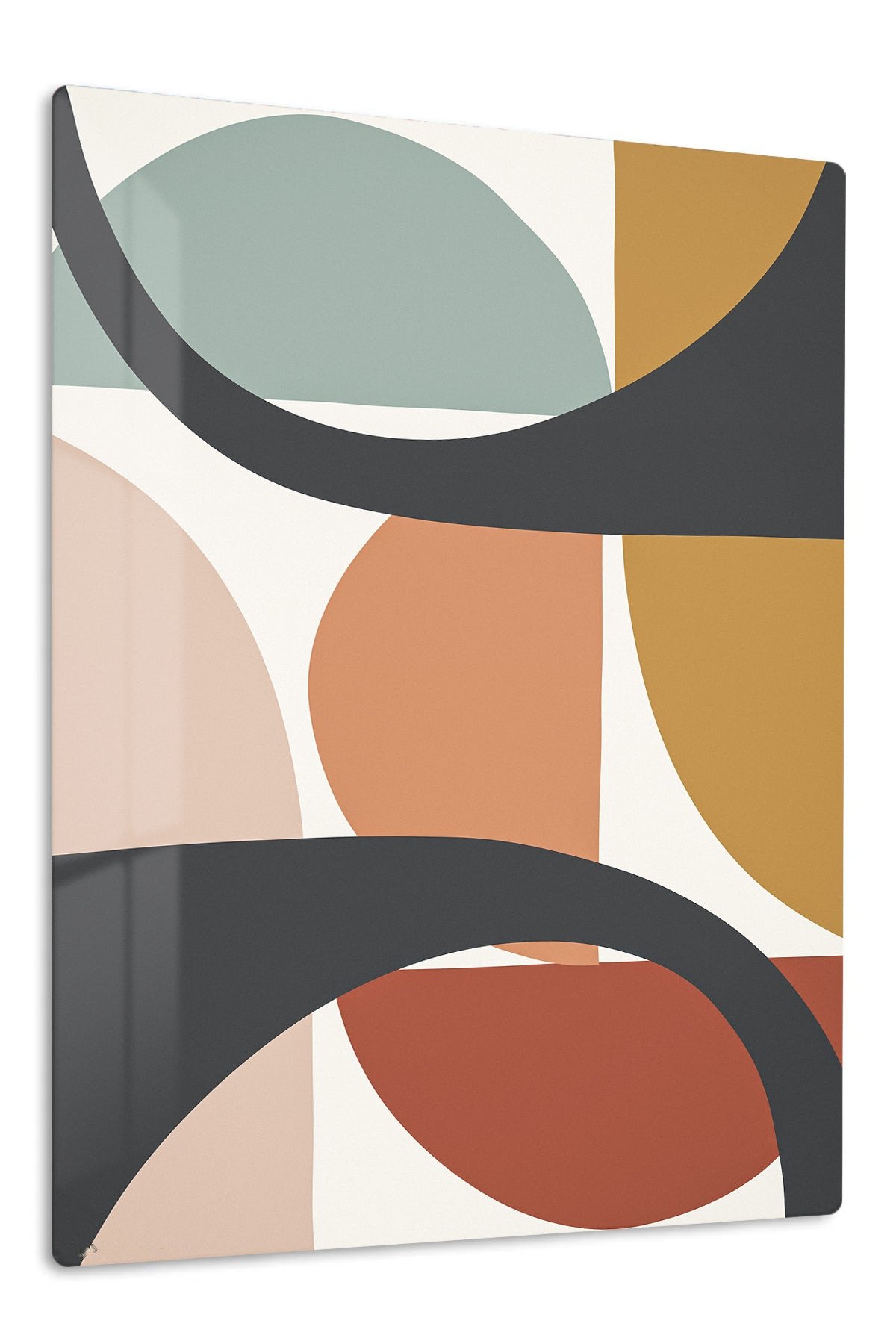 Earthtone Arc Composition metal wall art print
