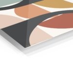 Earthtone Arc Composition metal wall art print, view 2