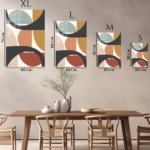 Earthtone Arc Composition metal wall art print, view 6