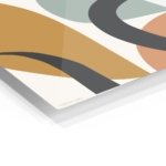 Earthtone Ribbon Arches metal wall art print, view 2