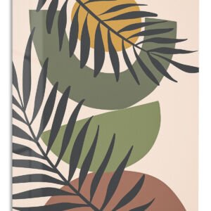 Sunlit Botanical Arches metal wall art print