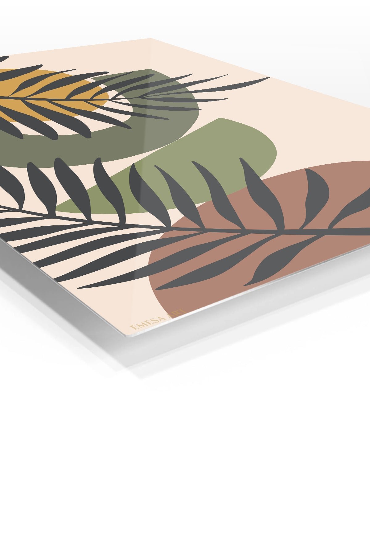 Sunlit Botanical Arches metal wall art print, view 2