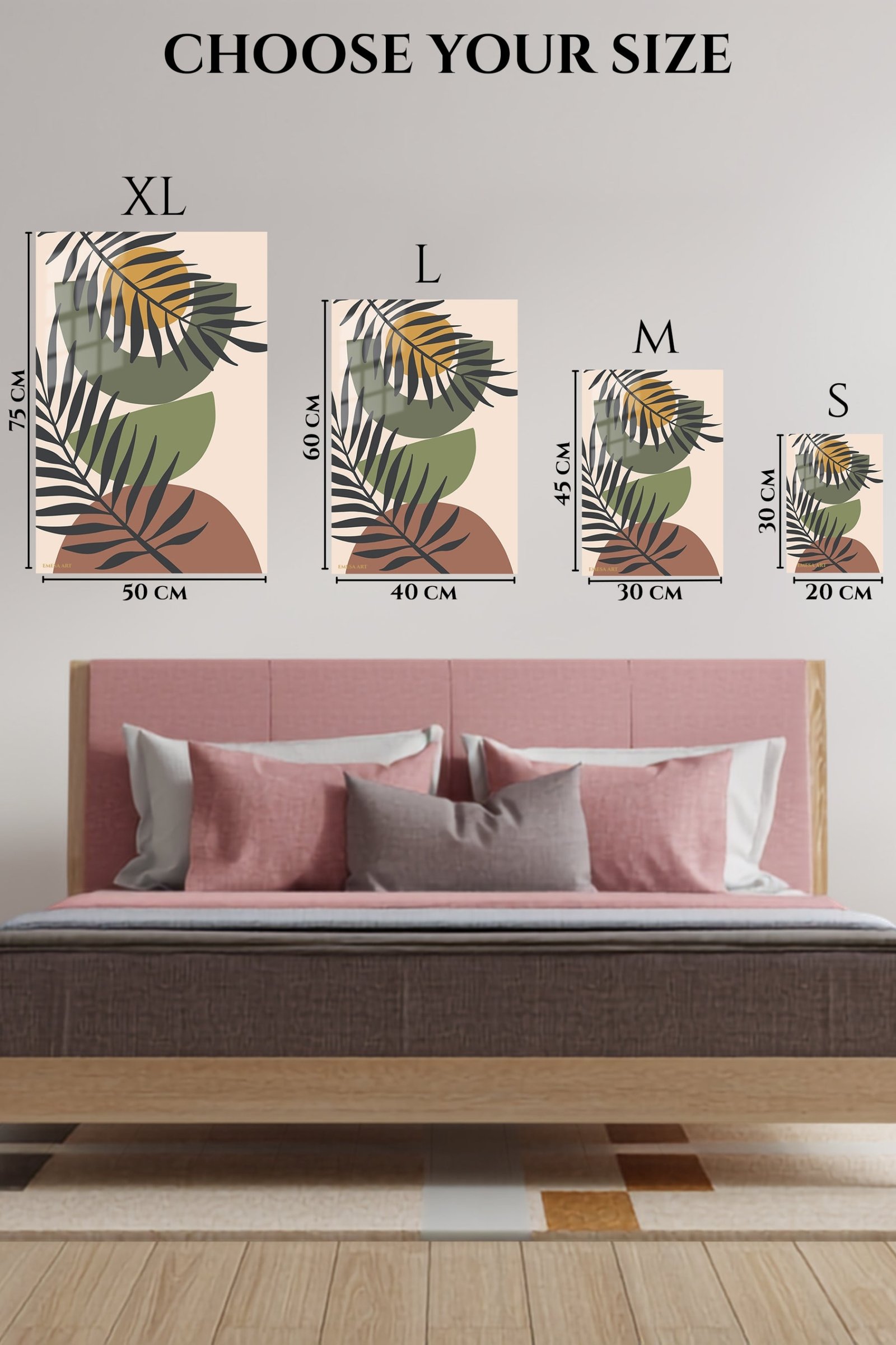 Sunlit Botanical Arches metal wall art print, view 6