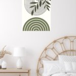 Olive Branch and Arch Forms metal wall art print, view 5