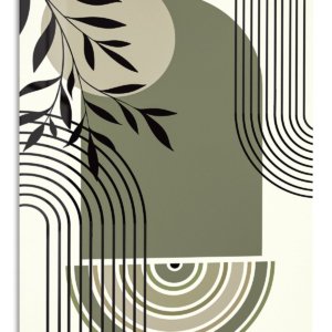 Olive Branch Archways metal wall art print