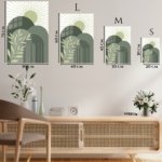 Sage Sun and Archway metal wall art print, view 6