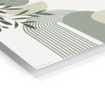 Olive Leaves and Arched Forms metal wall art print, view 2