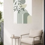 Olive Leaves and Arched Forms metal wall art print, view 5