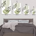 Olive Leaves and Geometric Arches metal wall art print, view 6