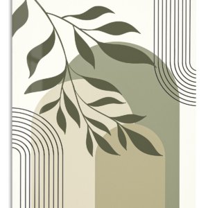 Olive Branch Archways metal wall art print