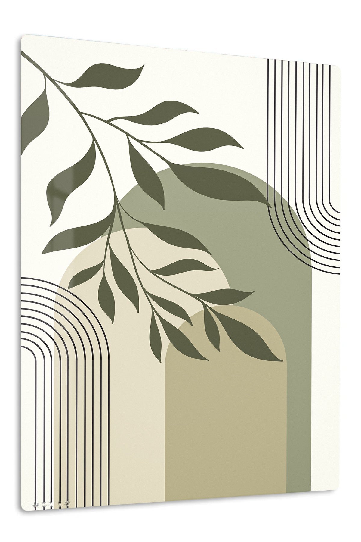 Olive Branch Archways metal wall art print