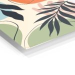 Abstract Botanical Harmony metal wall art print, view 2