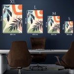 Abstract Botanical Harmony metal wall art print, view 6