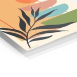 Terracotta Botanical Balance metal wall art print, view 2