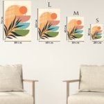 Terracotta Botanical Balance metal wall art print, view 6