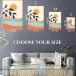 Sunlit Botanical Hills metal wall art print, view 6