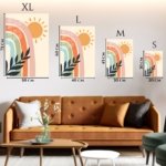 Sunlit Rainbow Leaves metal wall art print, view 6