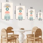 Retro Sun and Arch Balance metal wall art print, view 6