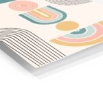 Pastel Geometric Balance metal wall art print, view 2