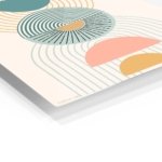 Stacked Arches and Sunbursts metal wall art print, view 2