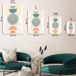 Stacked Arches and Sunbursts metal wall art print, view 6