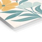 Pastel Wildflower Duo metal wall art print, view 2