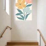 Pastel Wildflower Duo metal wall art print, view 5