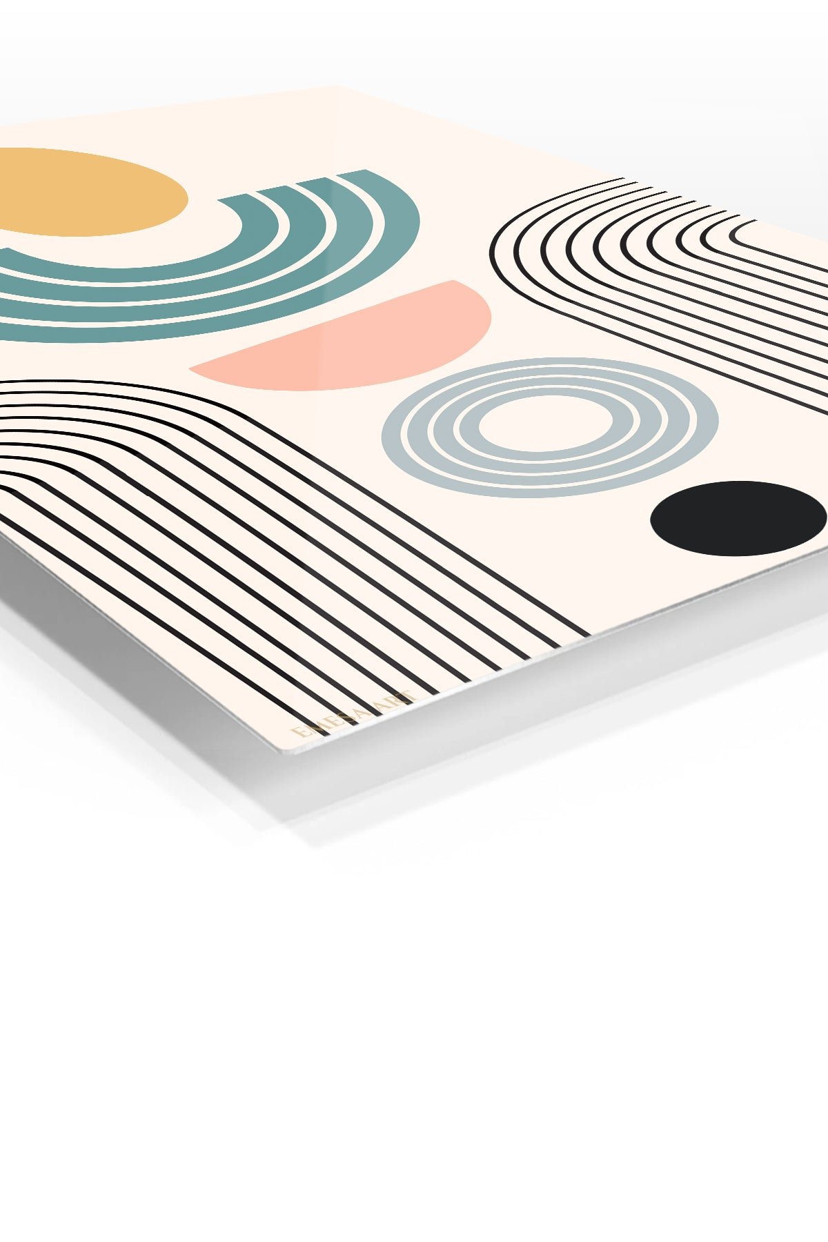 Pastel Arc Balance metal wall art print, view 2