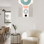 Pastel Arc Balance metal wall art print, view 5