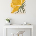 Golden Bird of Paradise metal wall art print, view 5