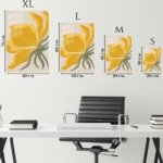 Golden Bird of Paradise metal wall art print, view 6