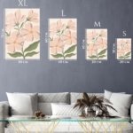 Blush Wildflower Garden metal wall art print, view 6
