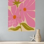 Pink Poppy Bloom metal wall art print, view 4